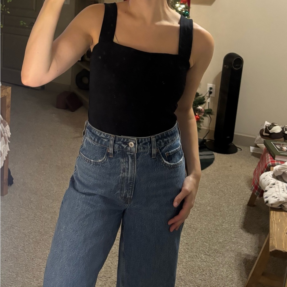 Classic Women's Black Bodysuit